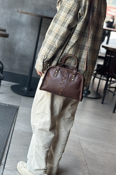 Cute Womens Genuine Leather Shoulder Bag Small Leather Crossbody Bag Funky