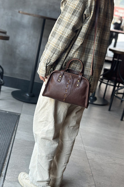 Cute Womens Genuine Leather Shoulder Bag Small Leather Crossbody Bag Funky