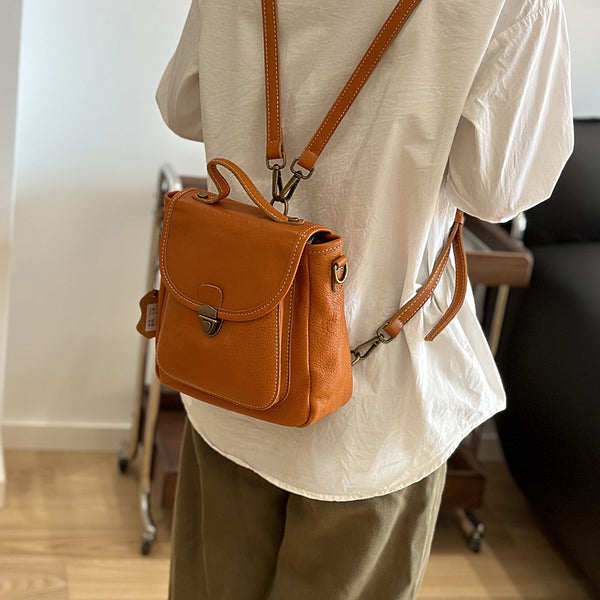 Cute Womens Mini Leather Backpack Bag Small Over The Shoulder Purse Chic