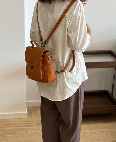 Cute Womens Mini Leather Backpack Bag Small Over The Shoulder Purse Classy