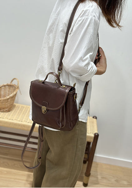 Cute Womens Mini Leather Backpack Bag Small Over The Shoulder Purse Elegant