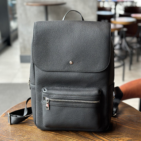 Cute Womens Small Leather Rucksack Ladies Small Leather Backpack Black