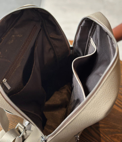 Cute Womens Small Leather Rucksack Ladies Small Leather Backpack Capacity