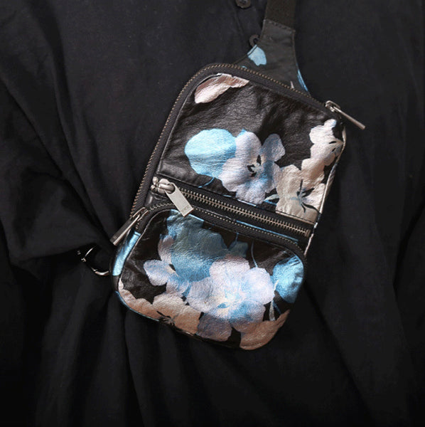 Elegant Women's Leather Crossbody Sling Bag Chest Bag For Women Genuine Leather