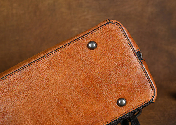 Embossed Pattern Women's Small Leather Backpack Purse Leather Rucksack Fashion