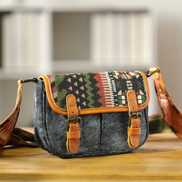 Canvas Over The Shoulder Bag Canvas Messenger Bag