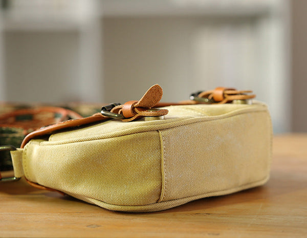 Ethnic Style Ladies Small Canvas Crossbody Bag Women's Satchel Bag Online