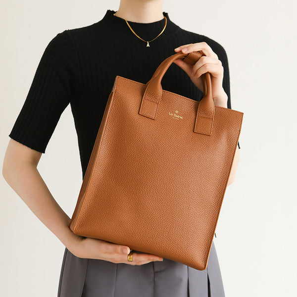 Functional Square Leather Backpack Top Handle Handbag for Women Affordable