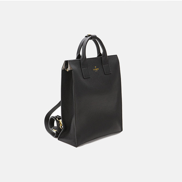 Functional Square Leather Backpack Top Handle Handbag for Women Fashionable