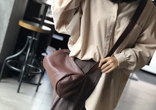 Genuine Leather Shoulder Bags For Women Soft Leather Crossbody Bag Cool