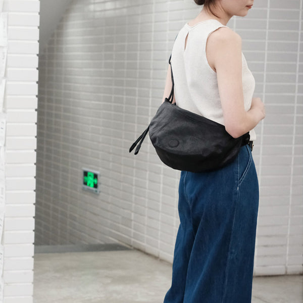 Hobo Women Soft Leather Shoulder Bag Black Crossbody Purses For Women Casual