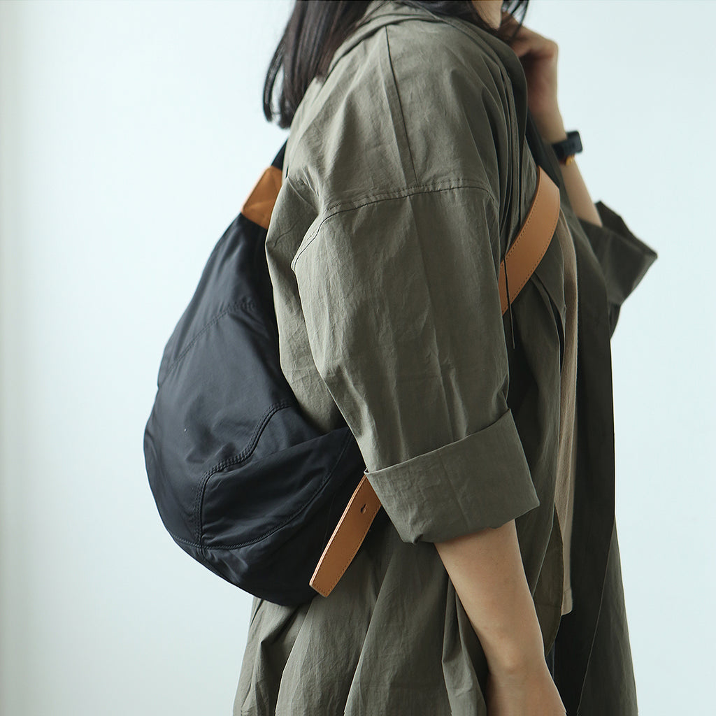 Hobo-Women's-Nylon-Crossbody-Bag-Nylon-Shoulder-Bags-with-Leather-Accents-Accessories