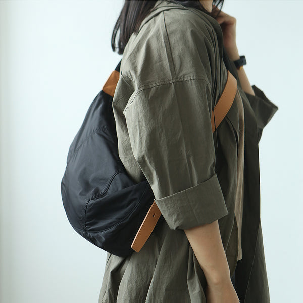 Hobo-Women's-Nylon-Crossbody-Bag-Nylon-Shoulder-Bags-with-Leather-Accents-Accessories