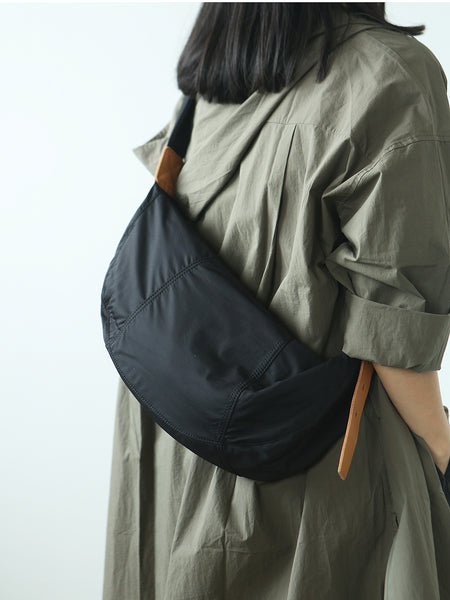 Hobo Women's Nylon Crossbody Bag Nylon Shoulder Bags with Leather Accents Chic