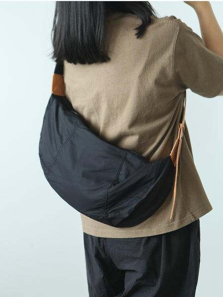 Hobo Women's Nylon Crossbody Bag Nylon Shoulder Bags with Leather Accents Classy