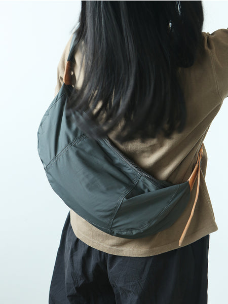 Hobo Women's Nylon Crossbody Bag Nylon Shoulder Bags with Leather Accents Minimalist