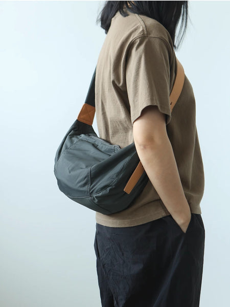 Hobo Women's Nylon Crossbody Bag Nylon Shoulder Bags with Leather Accents Nice