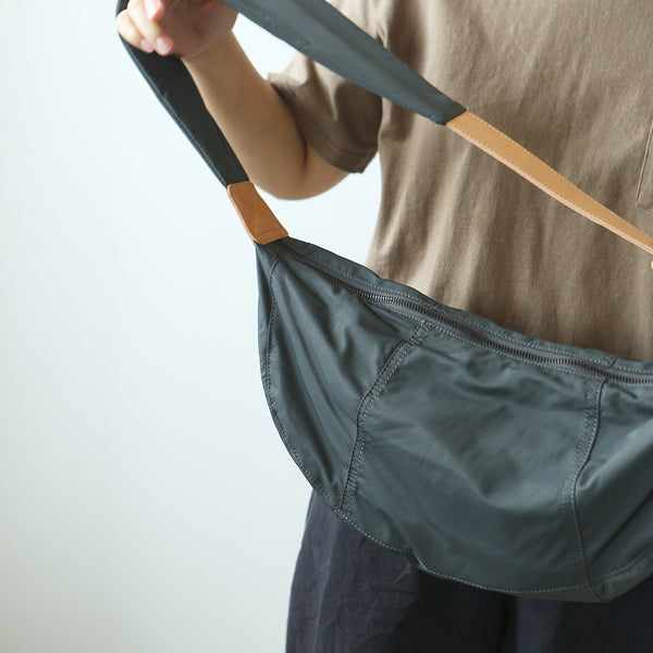 Hobo Women's Nylon Crossbody Bag Nylon Shoulder Bags with Leather Accents Original