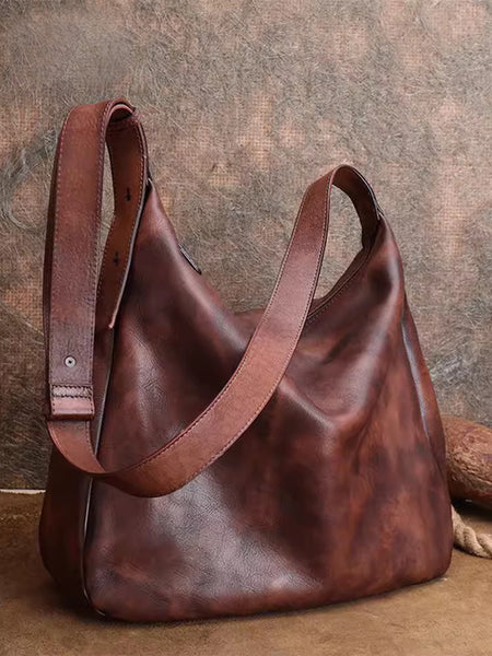 Hobo Womens Leather Slouch Bag Black Crossbody Bags For Women Brown