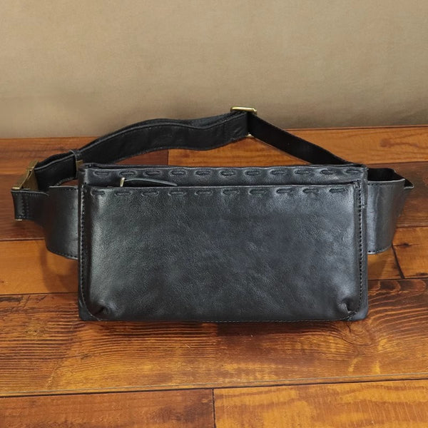 Ladies Designer Sling Bag Leather Women's Chest Bag Black