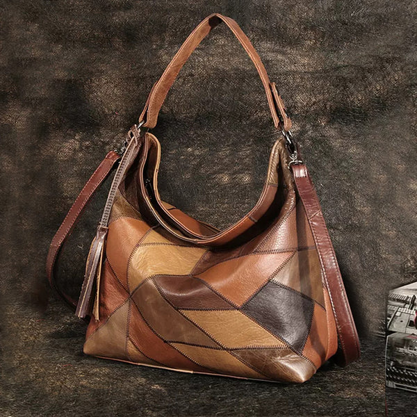 Ladies Genuine Leather Hobo Bags Shoulder Handbags For Women Affordable