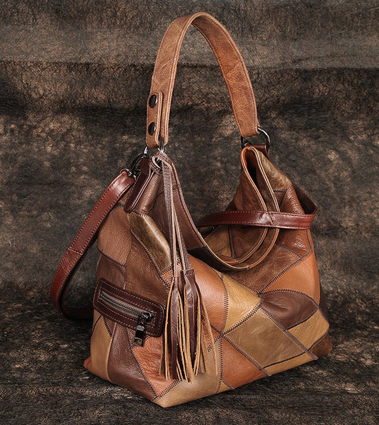 Ladies Genuine Leather Hobo Bags Shoulder Handbags For Women