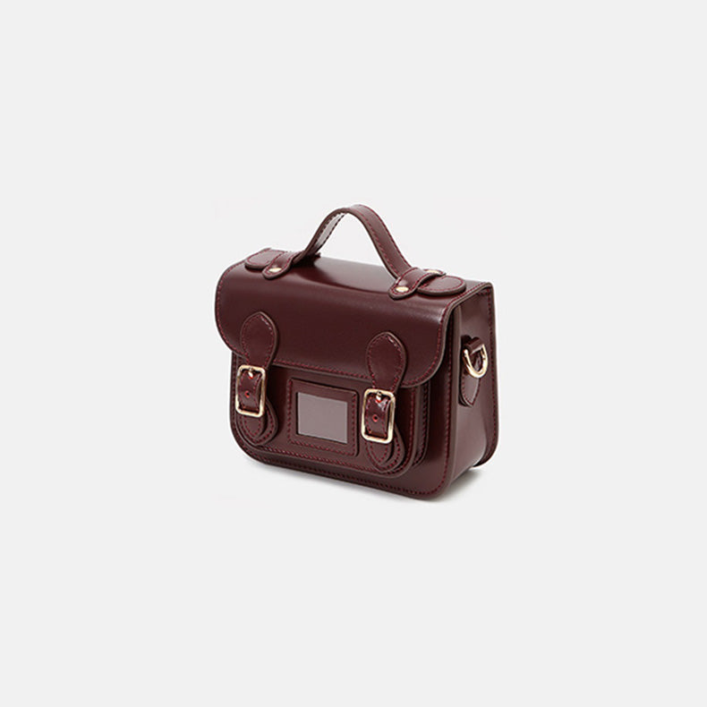 Ladies Mini Leather Crossbody Bag Brown Shoulder Bag Affordable