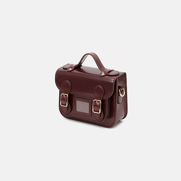 Ladies Mini Leather Crossbody Bag Brown Shoulder Bag Affordable