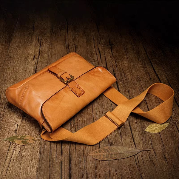 Womens Small Brown Crossbody Bag Leather Satchel Purse