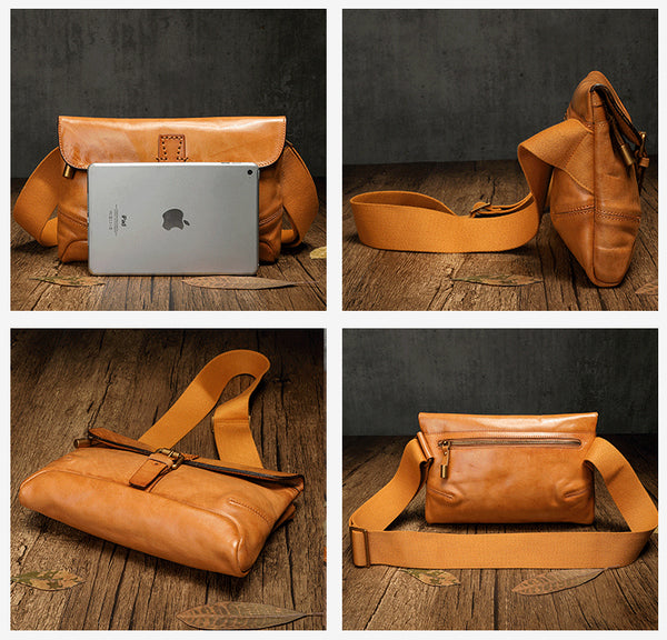 Ladies Small Black Leather Crossbody Bag Leather Messenger Bag For Women Durable