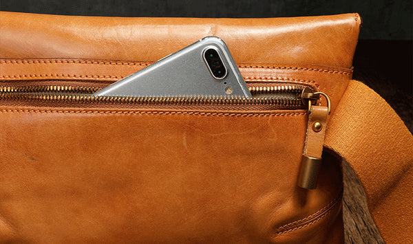 Ladies Small Black Leather Crossbody Bag Leather Messenger Bag For Women Handmade