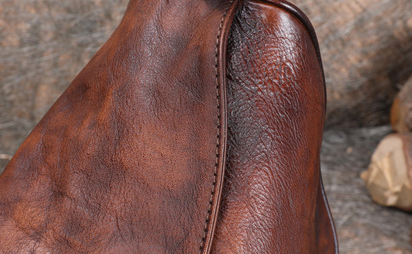 Large Women's Crossbody Chest Bag Leather Sling Bags For Women Cowhide