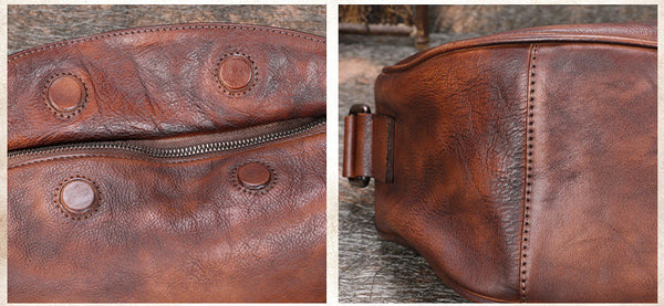 Large Women's Crossbody Chest Bag Leather Sling Bags For Women Funky