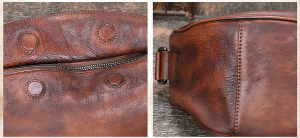 Large Women's Crossbody Chest Bag Leather Sling Bags For Women Funky