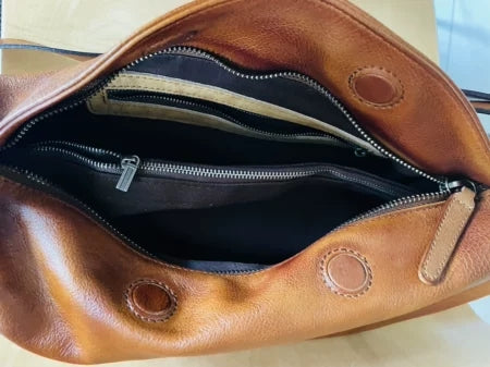 Large Women's Crossbody Chest Bag Leather Sling Bags For Women Genuine-Leather