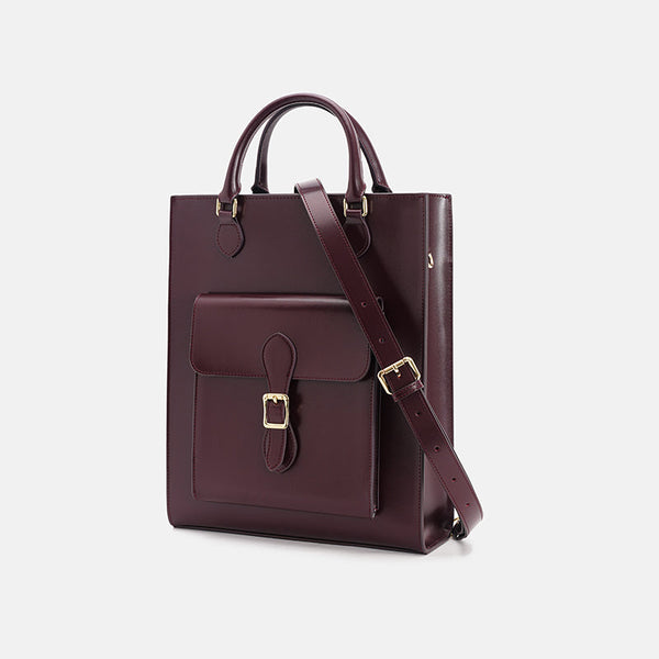 Leather Women's Backpack Purses Brown Leather Crossbody Bag Classy