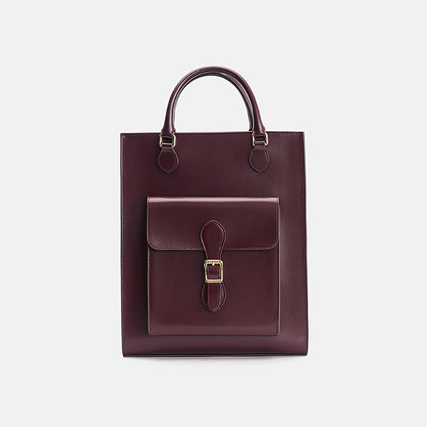 Leather Women's Backpack Purses Brown Leather Crossbody Bag Elegant