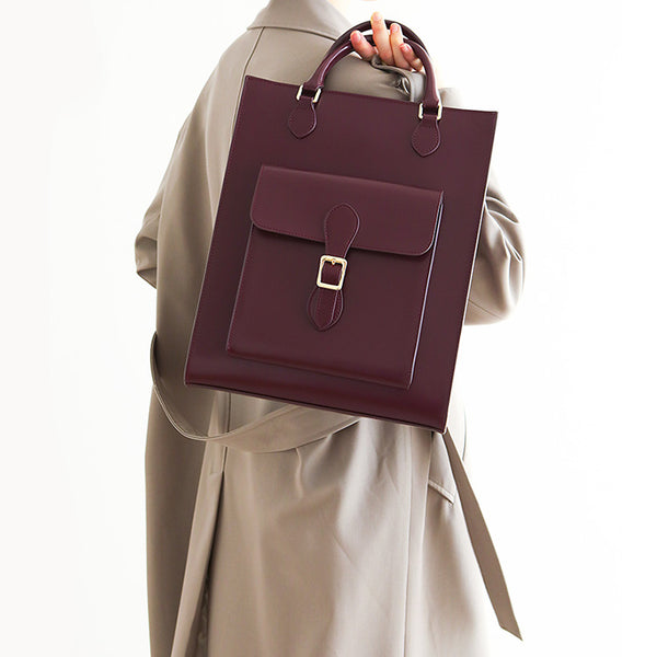 Leather Women's Backpack Purses Brown Leather Crossbody Bag Fashionable