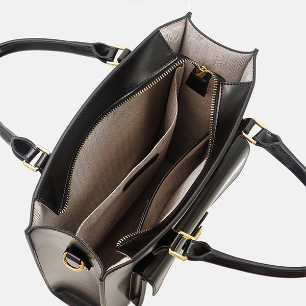 Leather Women's Backpack Purses Brown Leather Crossbody Bag Inside