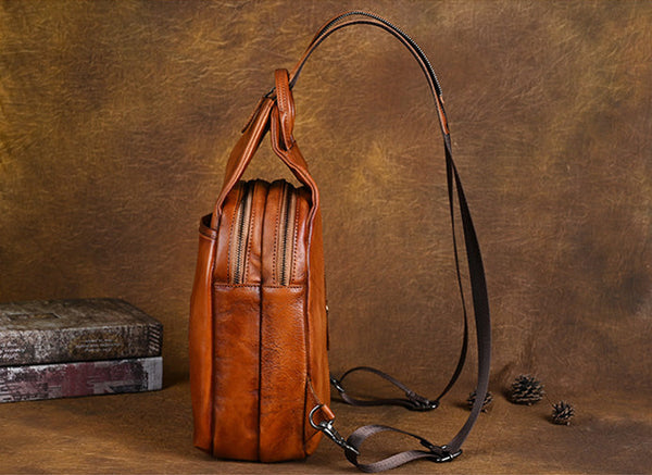 Lotus Pattern Ladies Leather Backpack Purse Ladies Small Leather Rucksack Casual