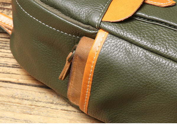 Mini Genuine Leather Backpack for Women Soft Cowhide Casual Daypack Quality