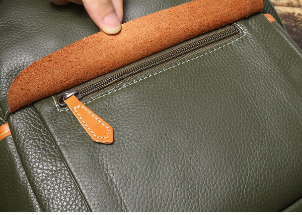 Mini Genuine Leather Backpack for Women Soft Cowhide Casual Daypack Small