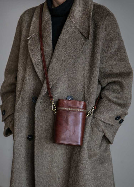 Mini Leather Phone Bag for Women Casual Retro Crossbody Handbag Affordable