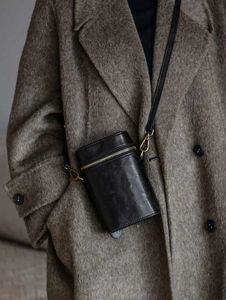 Mini Leather Phone Bag for Women Casual Retro Crossbody Handbag Classy