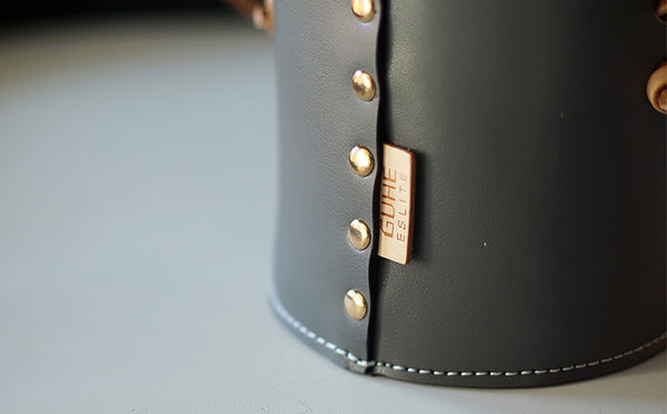 Mini Womens Leather Barrel Bag Genuine Leather Crossbody Purse For Women Cowhide