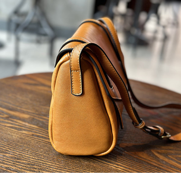 Retro Womens Leather Satchel Crossbody Bag Small Leather Crossbody Bag Gift