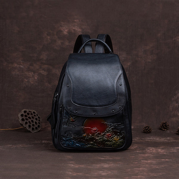 Small Leather Backpack Purse For Women Leather Rucksack Bag Beautiful