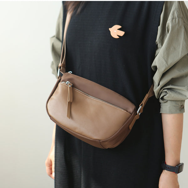 Small Shoulder Bags For Women Leather And Nylon Crossbody Bag