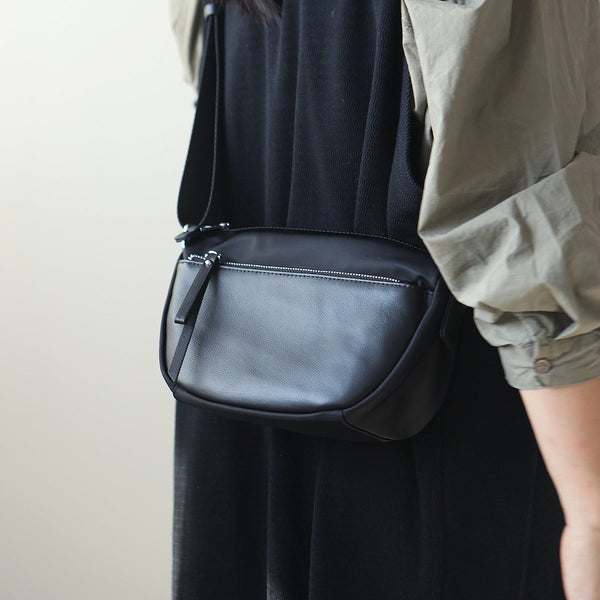 Small Shoulder Bags For Women Leather And Nylon Crossbody Bag small