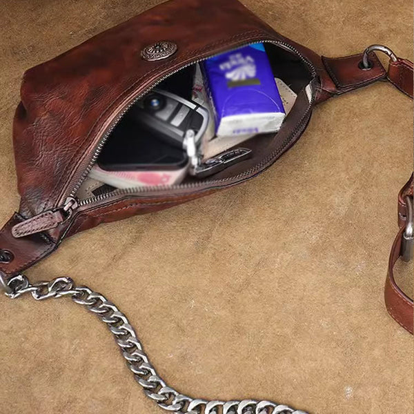 Small Women's Crossbody Chest Bag Leather Sling Bags For Women Capacity